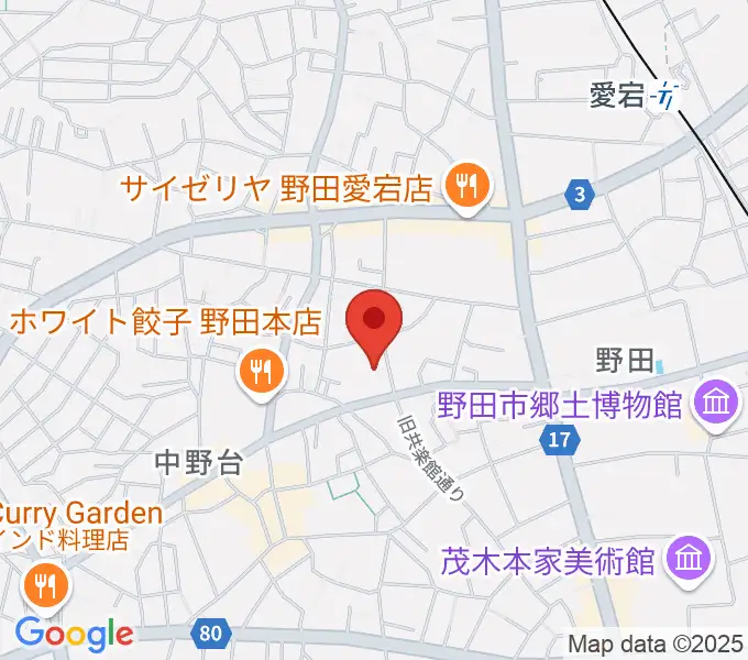 欅のホールの地図