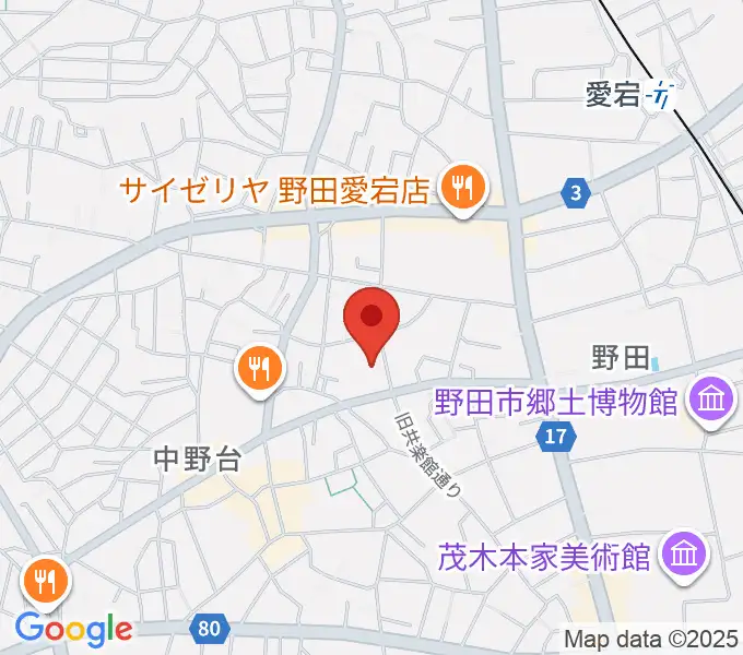 欅のホールの地図