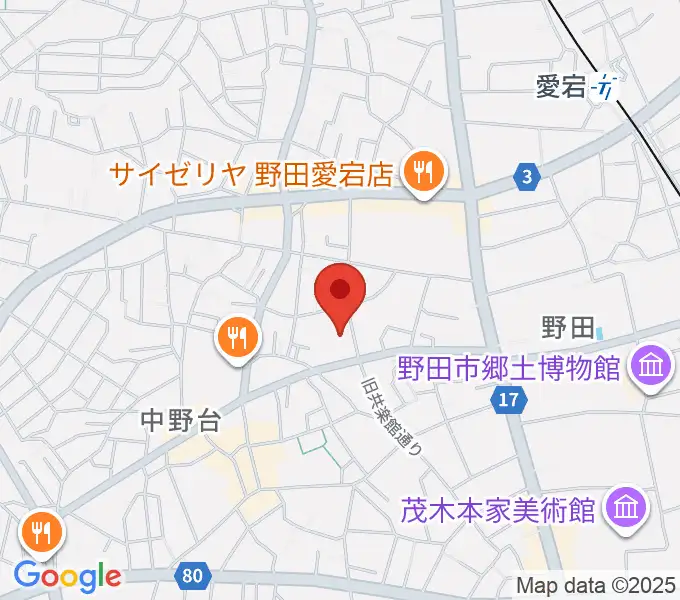 欅のホールの地図