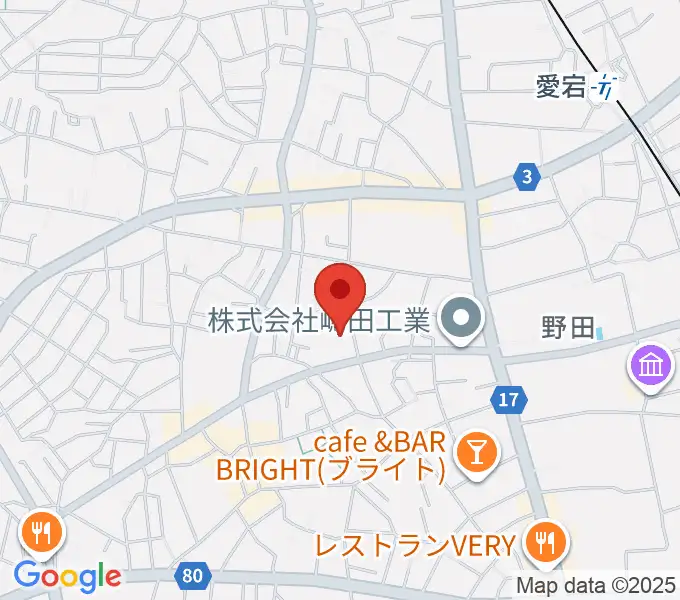 欅のホールの地図