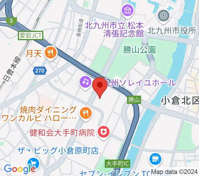 北九州市立男女共同参画センター・ムーブの地図