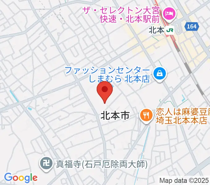 北本市文化センターの地図