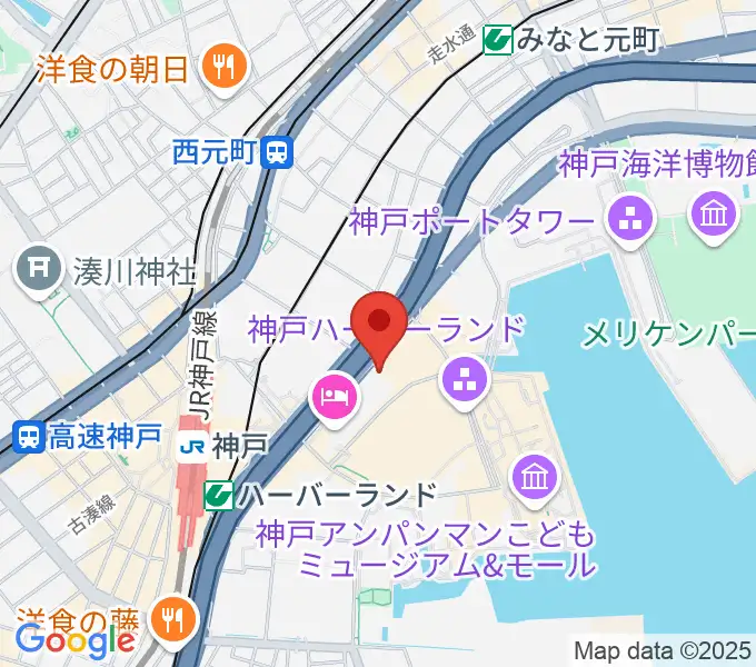 神戸市産業振興センターハーバーホールの地図