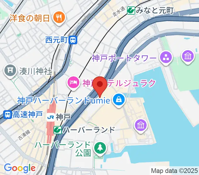 神戸市産業振興センターハーバーホールの地図