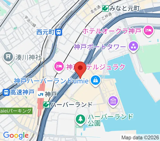 神戸市産業振興センターハーバーホールの地図