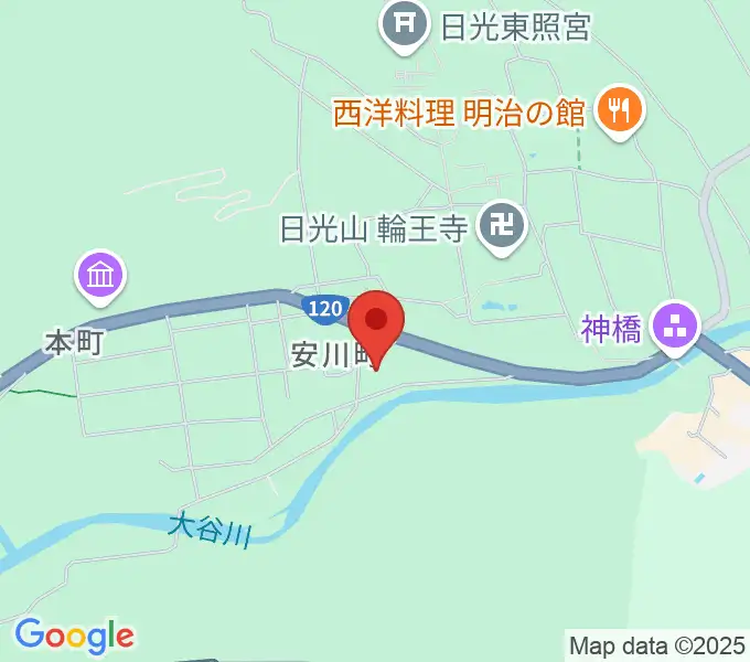 日光総合会館の地図