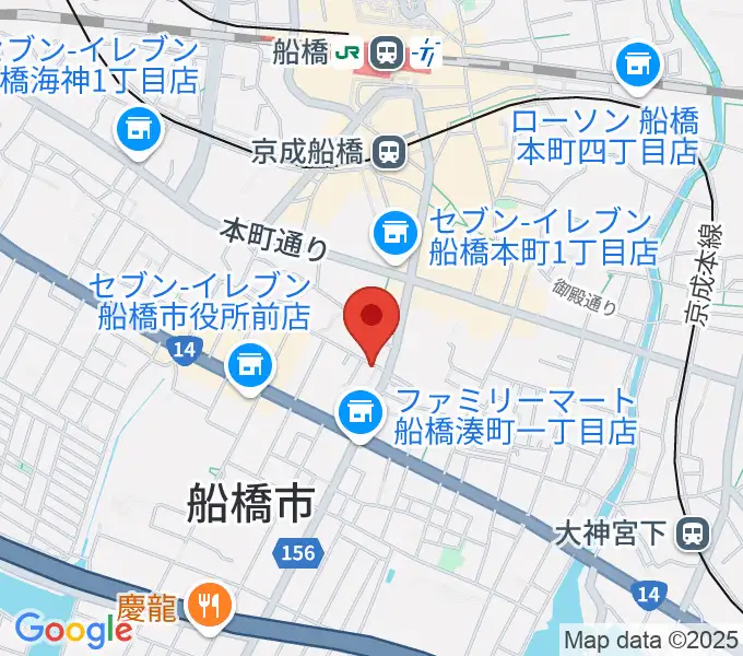 スカイワードミュージックスクールの地図