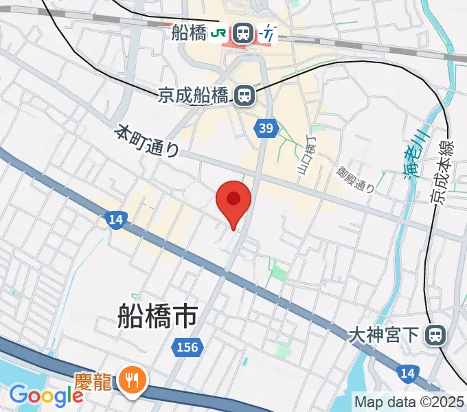 スカイワードミュージックスクールの地図