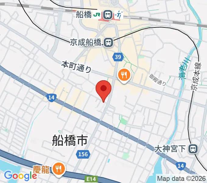 スカイワードミュージックスクールの地図