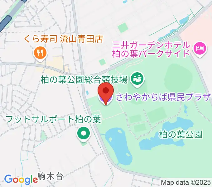 さわやかちば県民プラザの地図