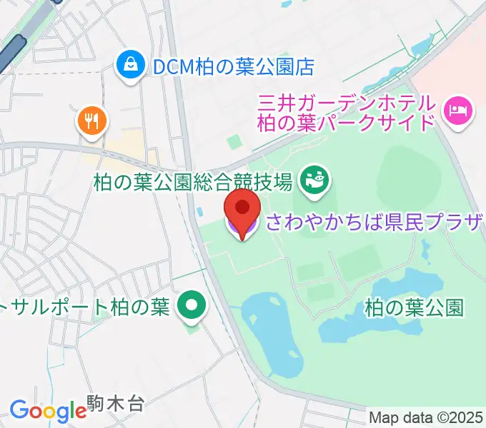 さわやかちば県民プラザの地図
