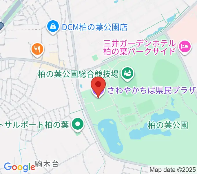 さわやかちば県民プラザの地図