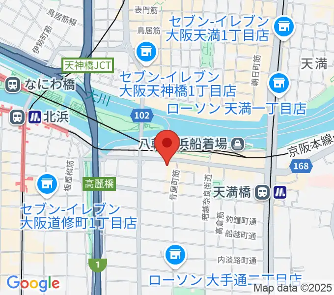 エル・おおさか 大阪府立労働センターの地図