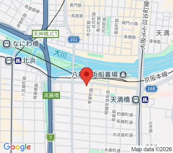 エル・おおさか 大阪府立労働センターの地図