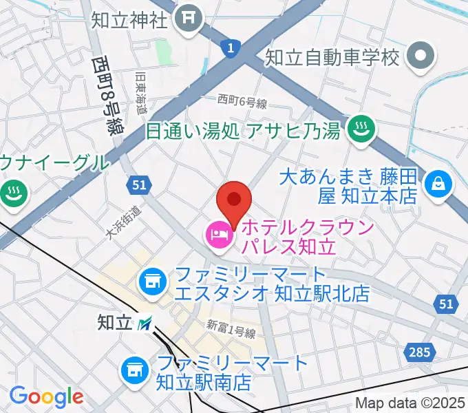 知立リリオ･コンサートホールの地図