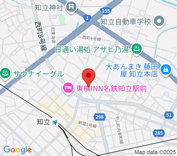 知立リリオ･コンサートホールの地図