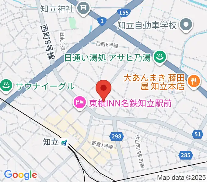 知立リリオ･コンサートホールの地図