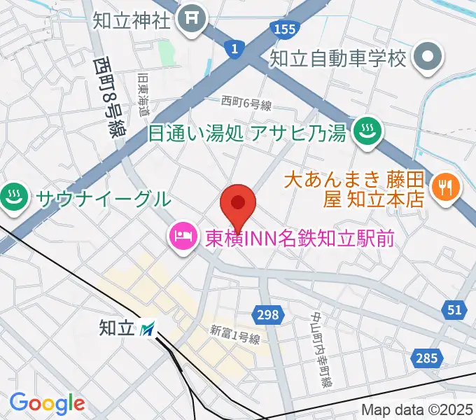 知立リリオ･コンサートホールの地図