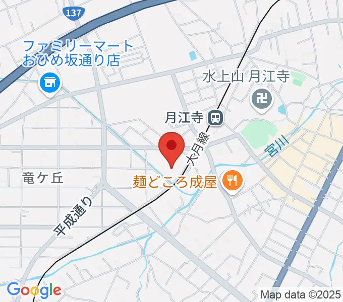 ふじさんホール・富士吉田市民会館の地図