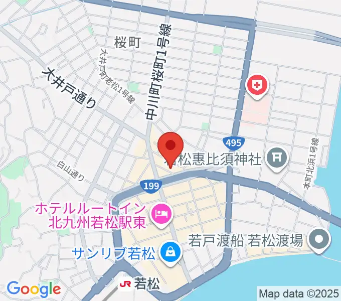 若松T-Jam Live&Barの地図