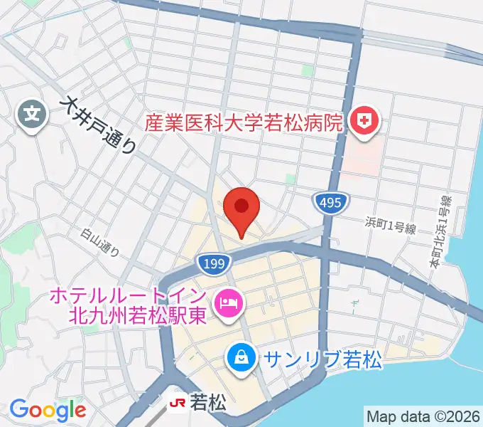 若松T-Jam Live&Barの地図