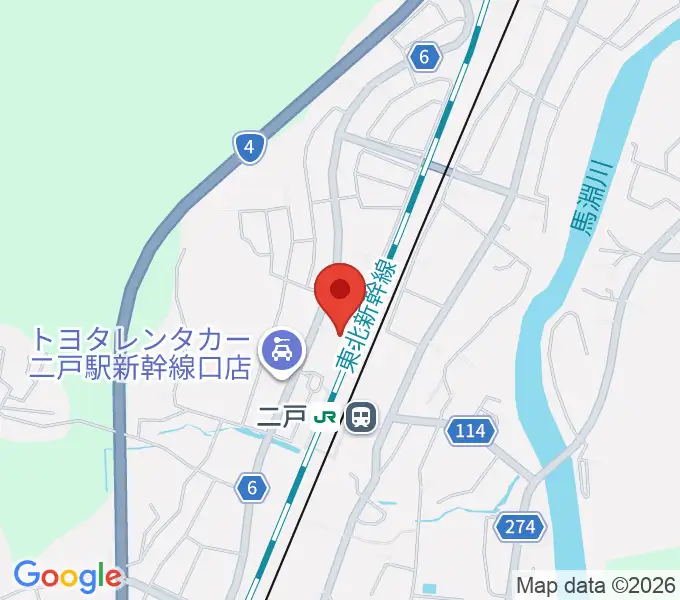 カシオペアメッセ・なにゃーとの地図