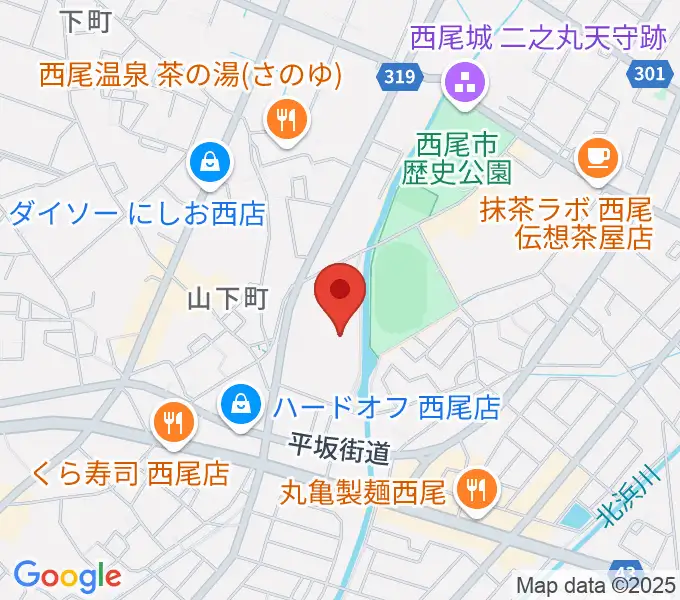 にししん文化会館 茶々っとホールの地図