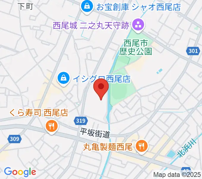にししん文化会館 茶々っとホールの地図