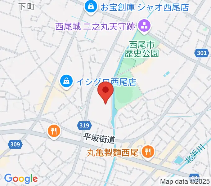 にししん文化会館 茶々っとホールの地図