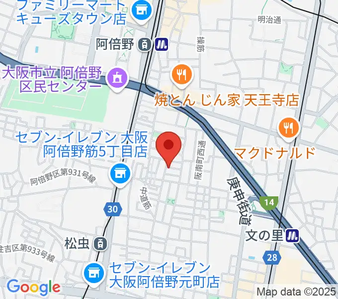 音楽教室 HOUSE MUSICの地図