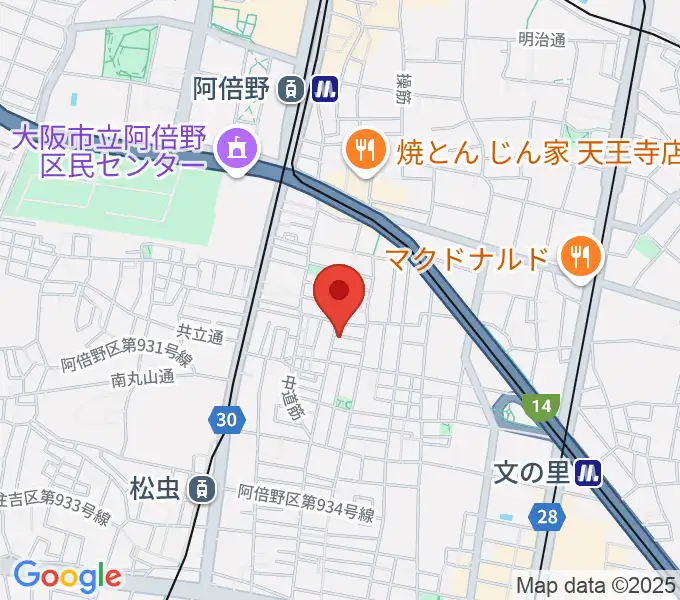 音楽教室 HOUSE MUSICの地図
