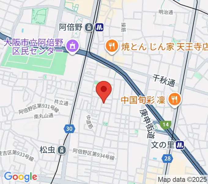 音楽教室 HOUSE MUSICの地図