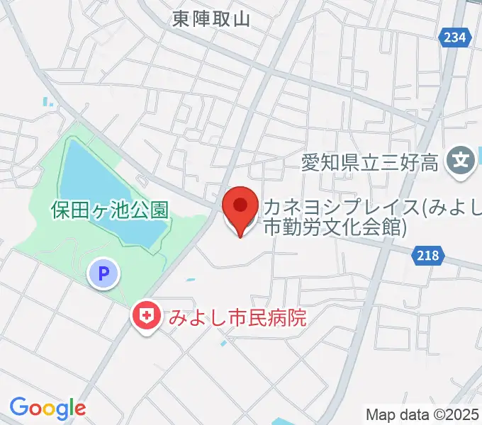 カネヨシプレイスの地図