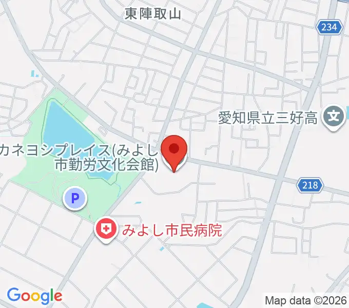 カネヨシプレイスの地図