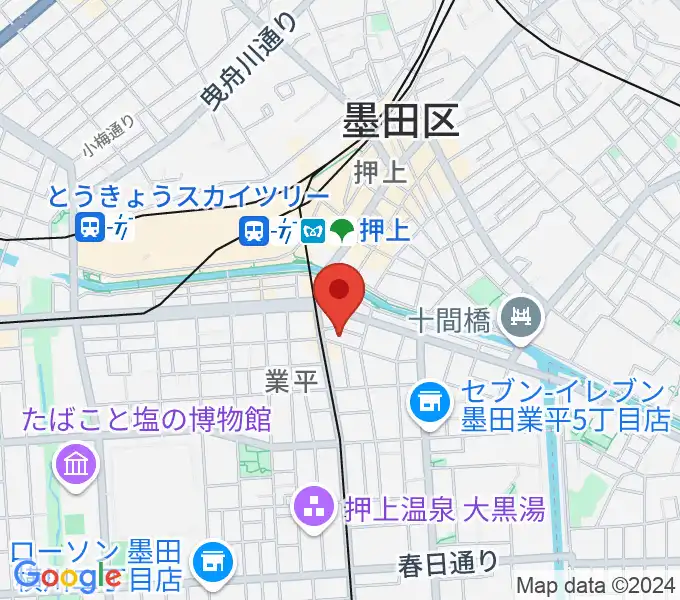 押上ロックボトムの地図