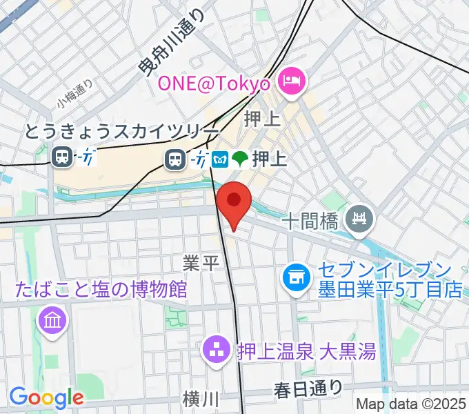 押上ロックボトムの地図