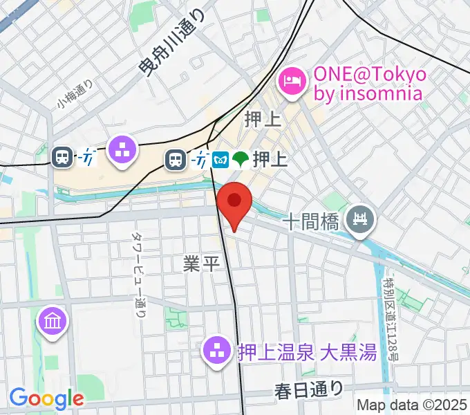 押上ロックボトムの地図