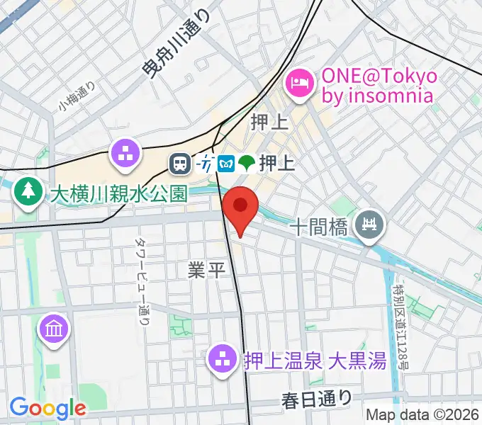 押上ロックボトムの地図