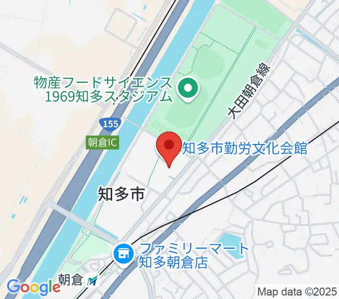 知多市勤労文化会館の地図
