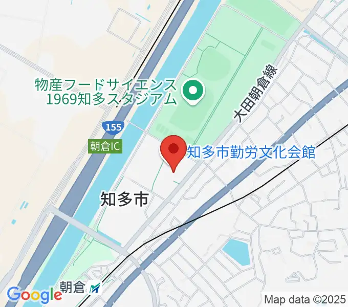 知多市勤労文化会館の地図