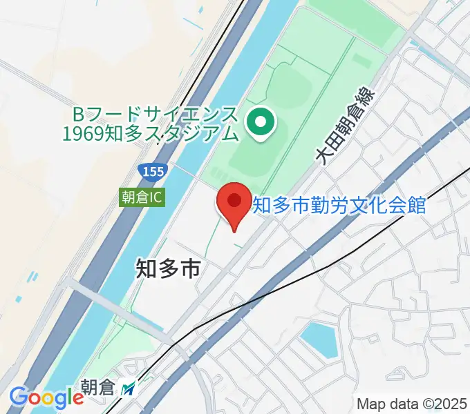 知多市勤労文化会館の地図