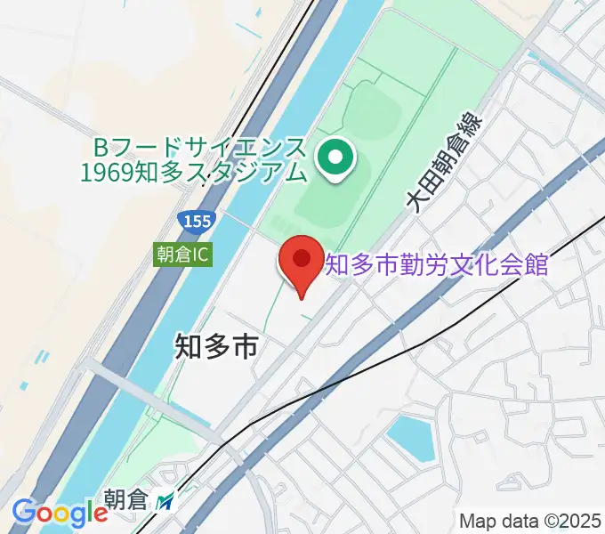 知多市勤労文化会館の地図