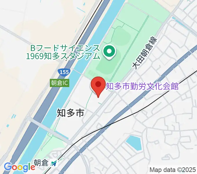 知多市勤労文化会館の地図