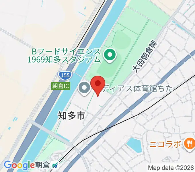 知多市勤労文化会館の地図
