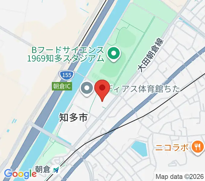 知多市勤労文化会館の地図