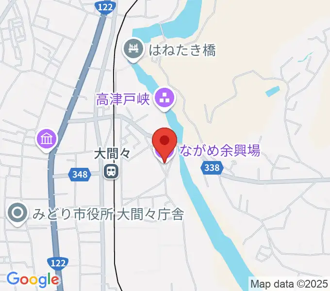 ながめ余興場の地図