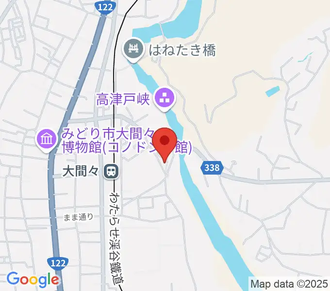 ながめ余興場の地図