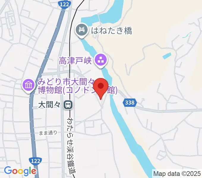 ながめ余興場の地図