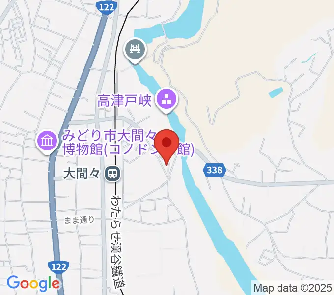 ながめ余興場の地図