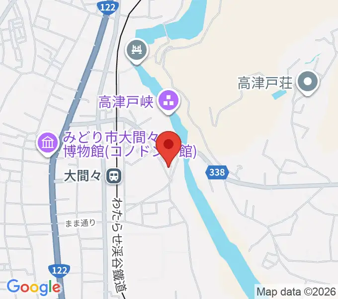 ながめ余興場の地図